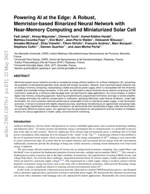 PDF Document Cover - Powering AI at the Edge: Robust Memristor-based Binarized Neural Network with Near-Memory Computing